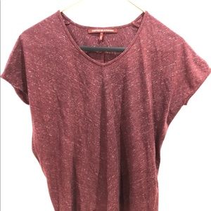 Comptoir Des Cotonniers burgundy red T shirt